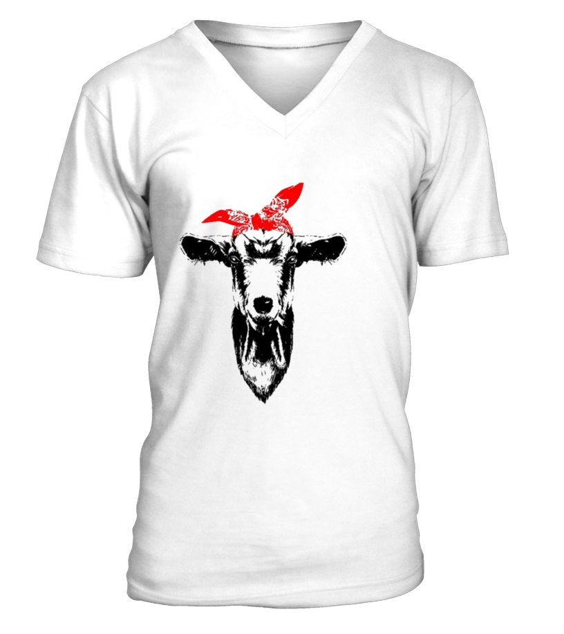 goat with bandana shirt