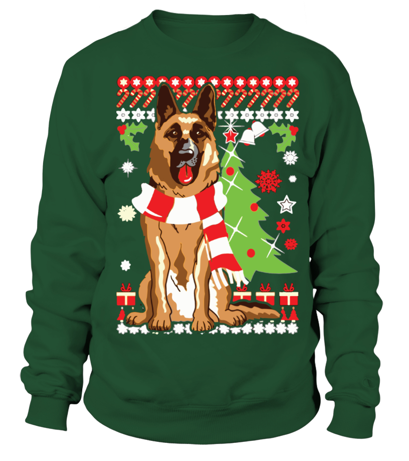 German Shepherd Ugly Christmas Sweater 