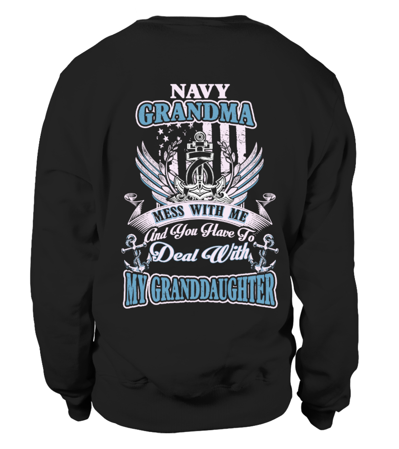 navy grandma sweatshirt