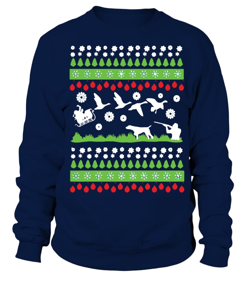 Hunting christmas outlet sweaters