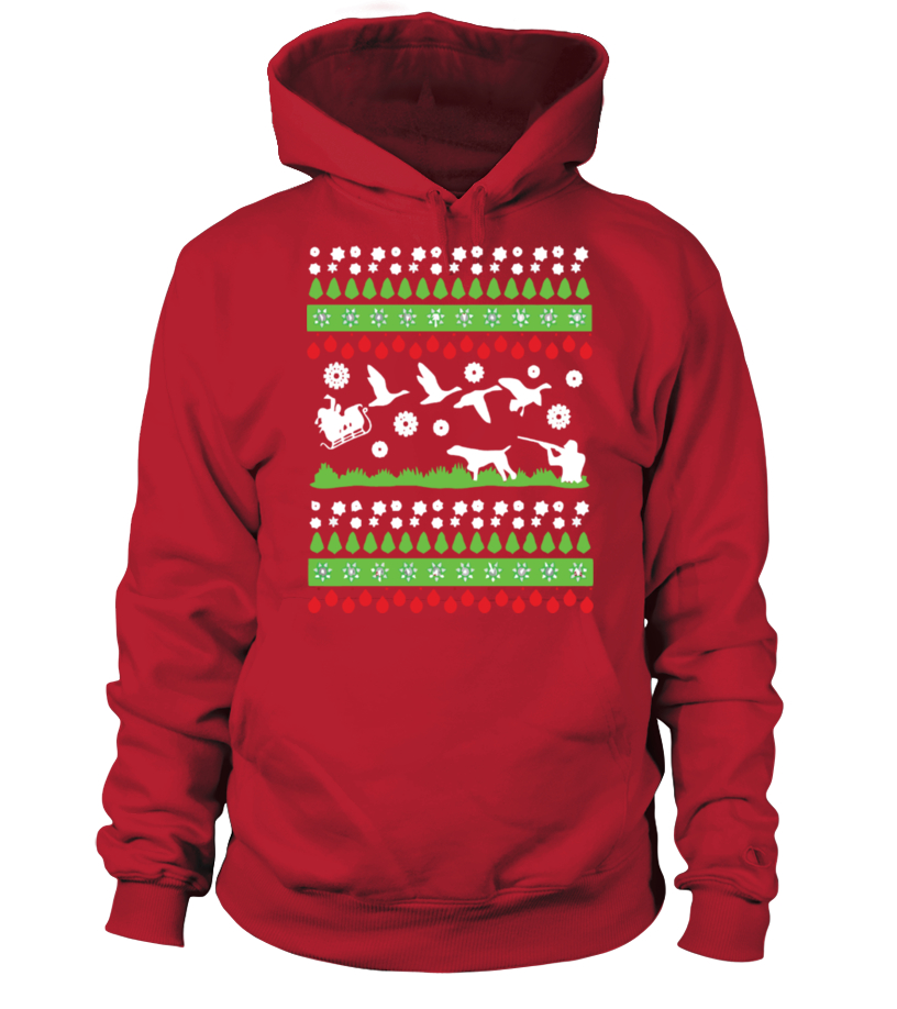 santa duck hunting hoodie