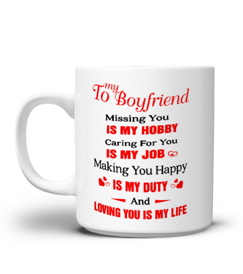 to my boyfriend mug