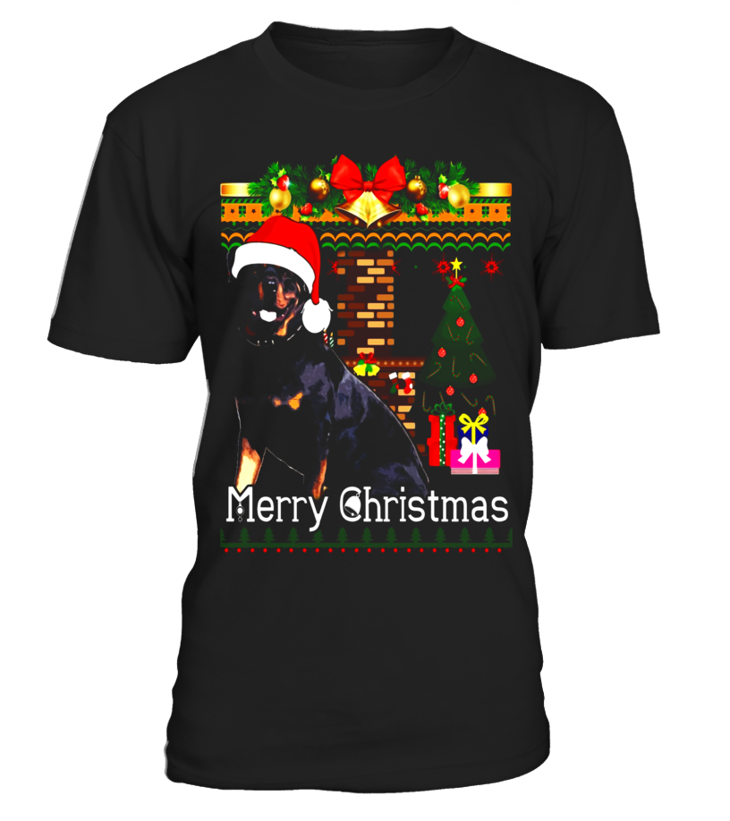 rottweiler christmas shirt