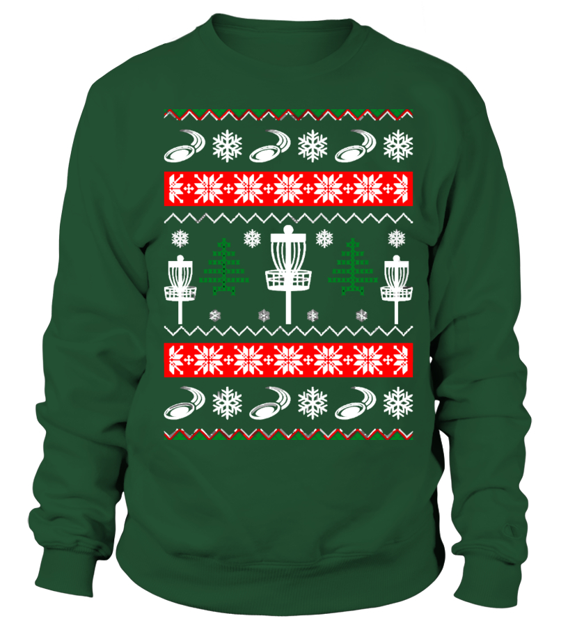 Disc Golf Ugly Christmas Sweater Sweatshirt Teezily