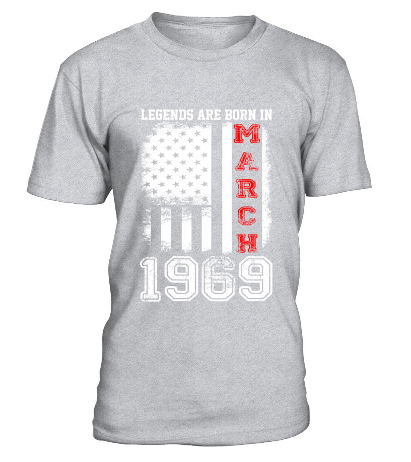 legends are born in 1969 t shirt