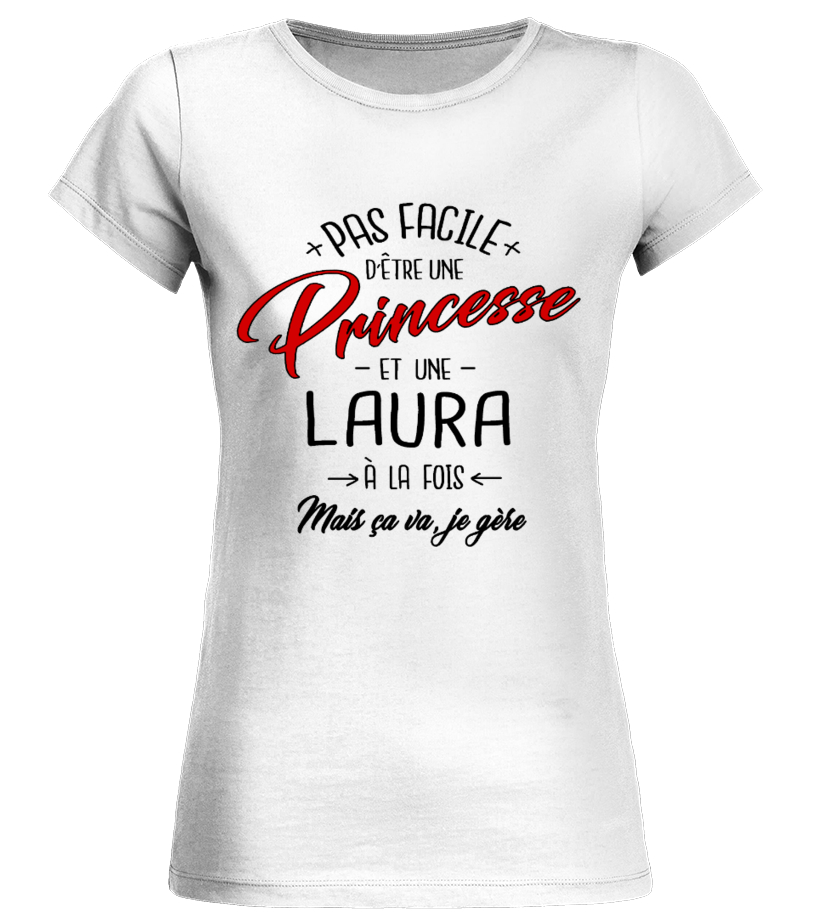 Teezily T Shirt Femme Princesse Chieuse Humour Ca Va Je Gere T Shirts A Manches Courtes Bilkvarteret Femme