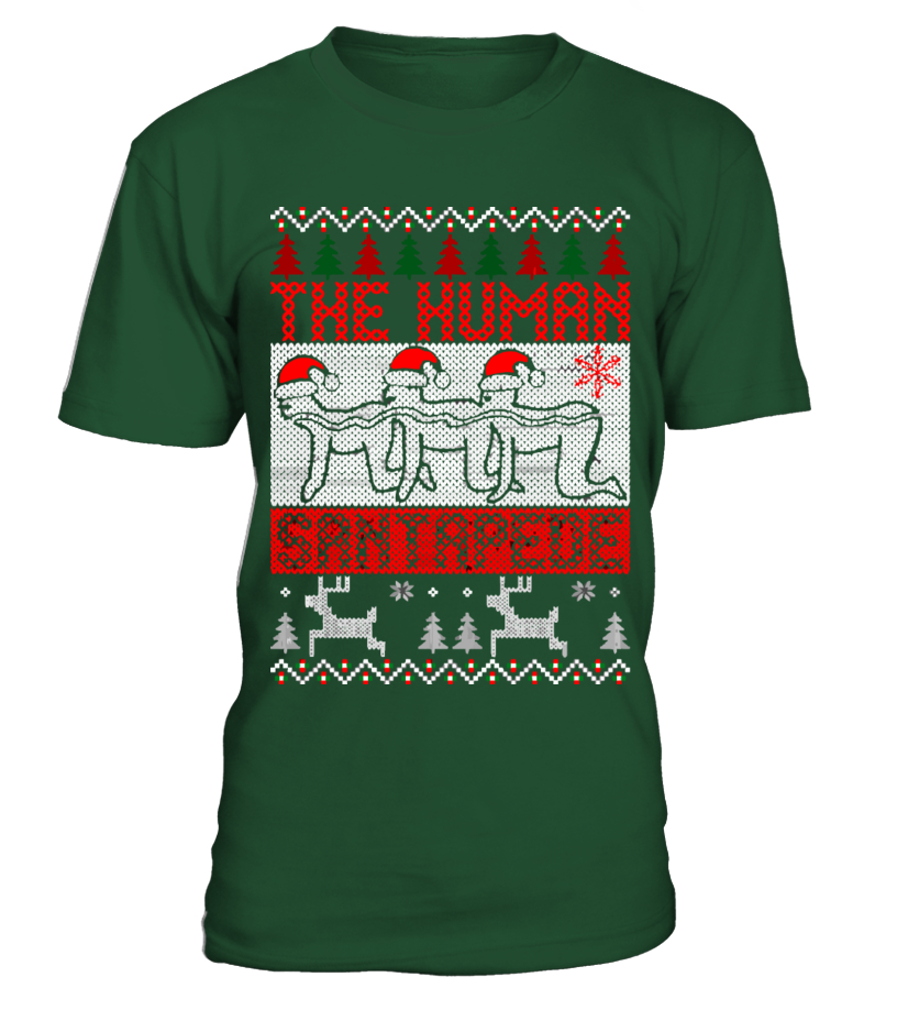 human santapede christmas sweater