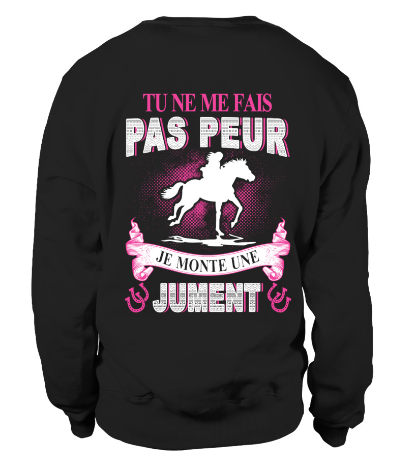 Sweater Chevaux Tu Ne Me Fais Pas Peur Teezily - 