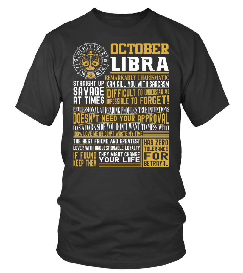 Born October Libra T shirt Teezily