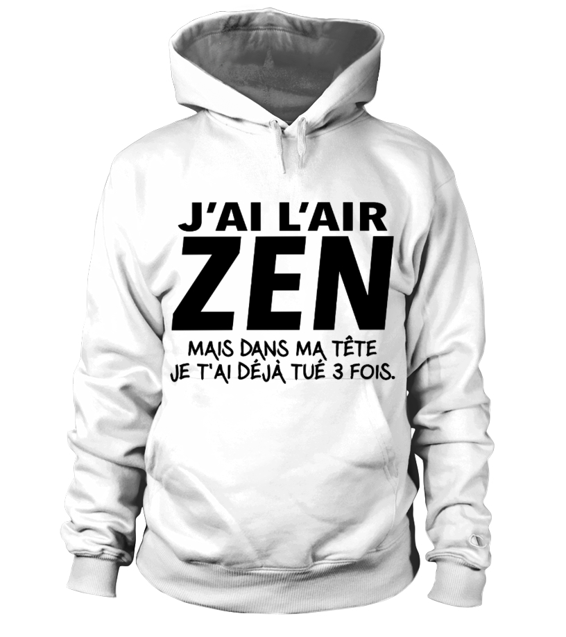 Femme T Shirt Femme Humour J'ai L'air Zen. Tee Shirt Humoristique T-Shirt  avec Col en V : : Mode