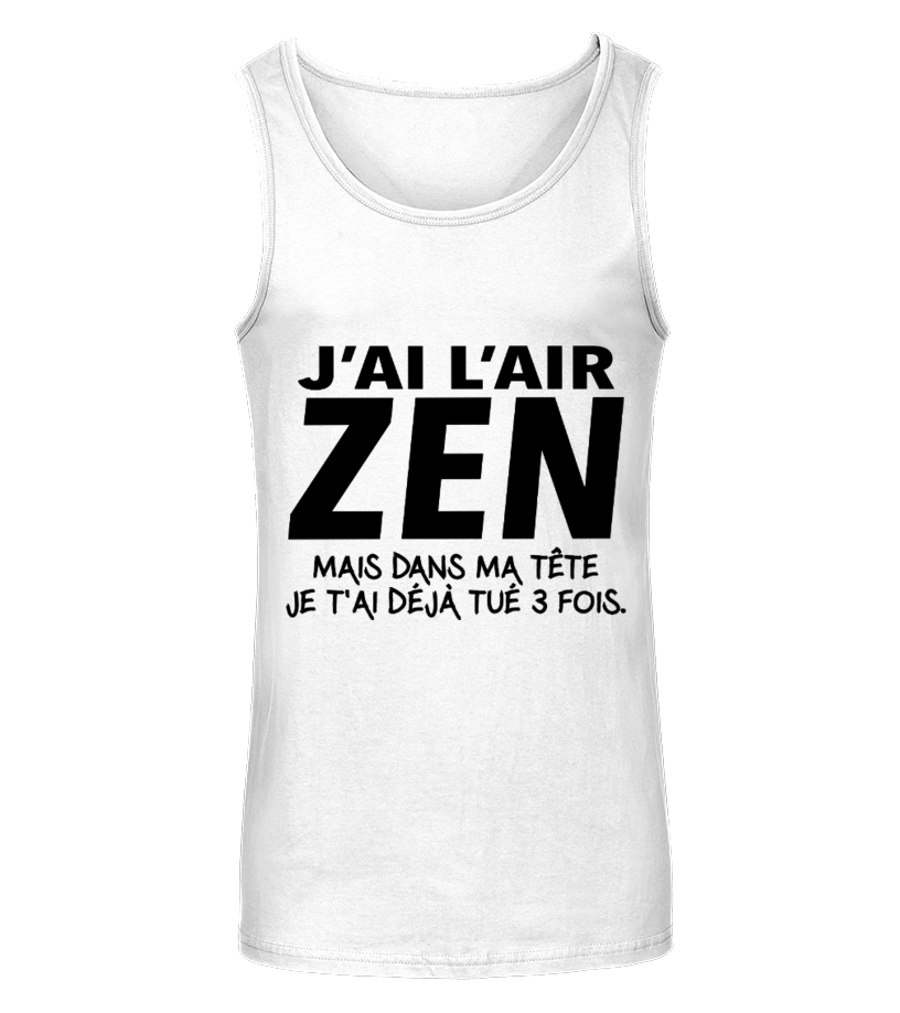 Femme T Shirt Femme Humour J'ai L'air Zen. Tee Shirt Humoristique T-Shirt  avec Col en V : : Mode