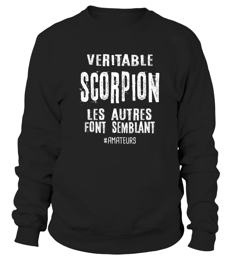 Sweater Veritable Scorpion Citation Humour Teezily