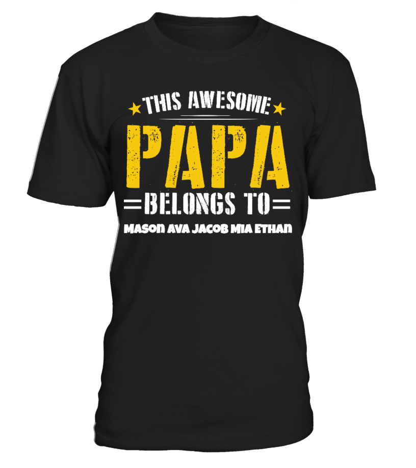 Awesome Papa Custom Shirt T shirt Teezily