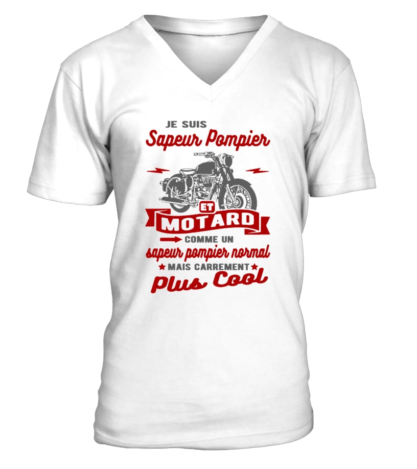 T Shirt Sapeur Pompier Et Motard Citation Drole Teezily