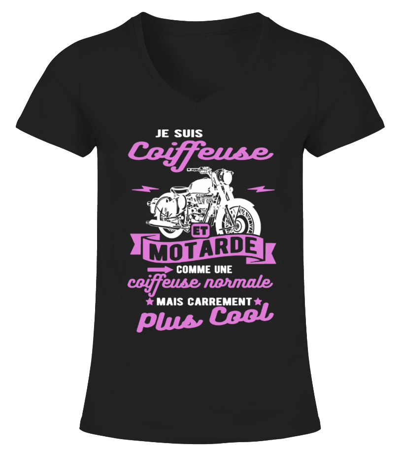 T Shirt Coiffeuse Et Motarde Citation Humour Teezily