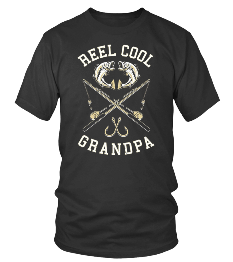 Reel Cool Grandpa Funny Fishing T-Shirt - T-shirt
