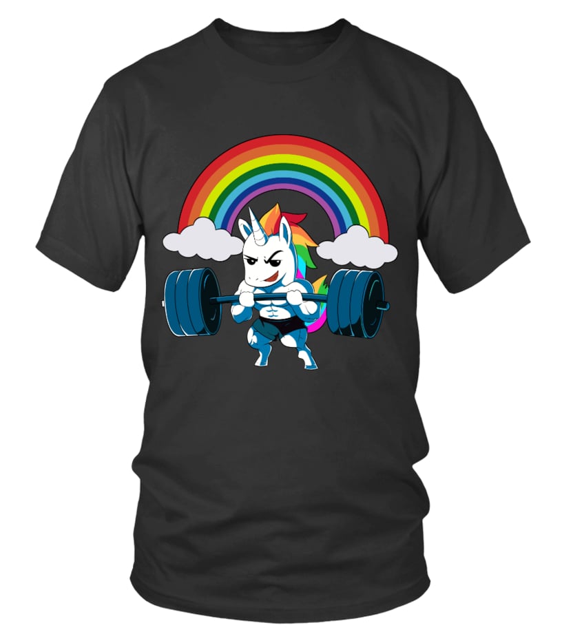 weightlifting unicorn shirt