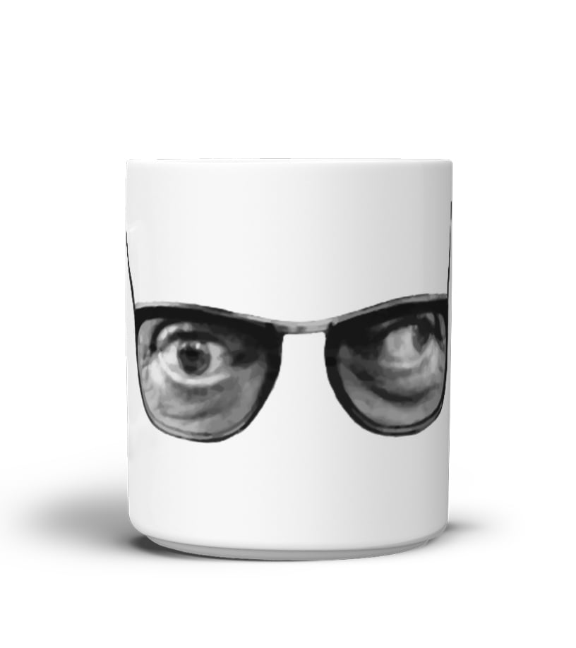 Tazza - Jean Paul Sartre Eyes - Fun Office Mug