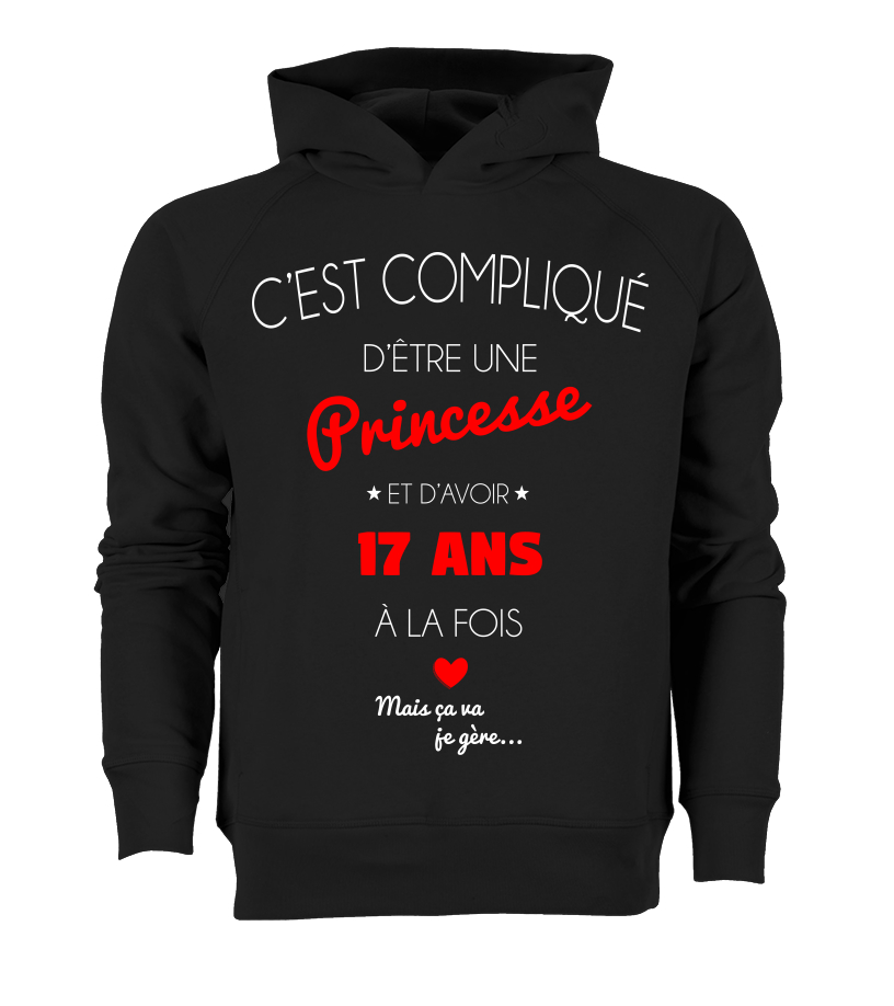 T Shirt C Est Complique D Etre Une Princesse Et 17 Ans Mais Ca Va Je Gere Cadeau Noel Anniversaire Humour Drole Femme Teezily