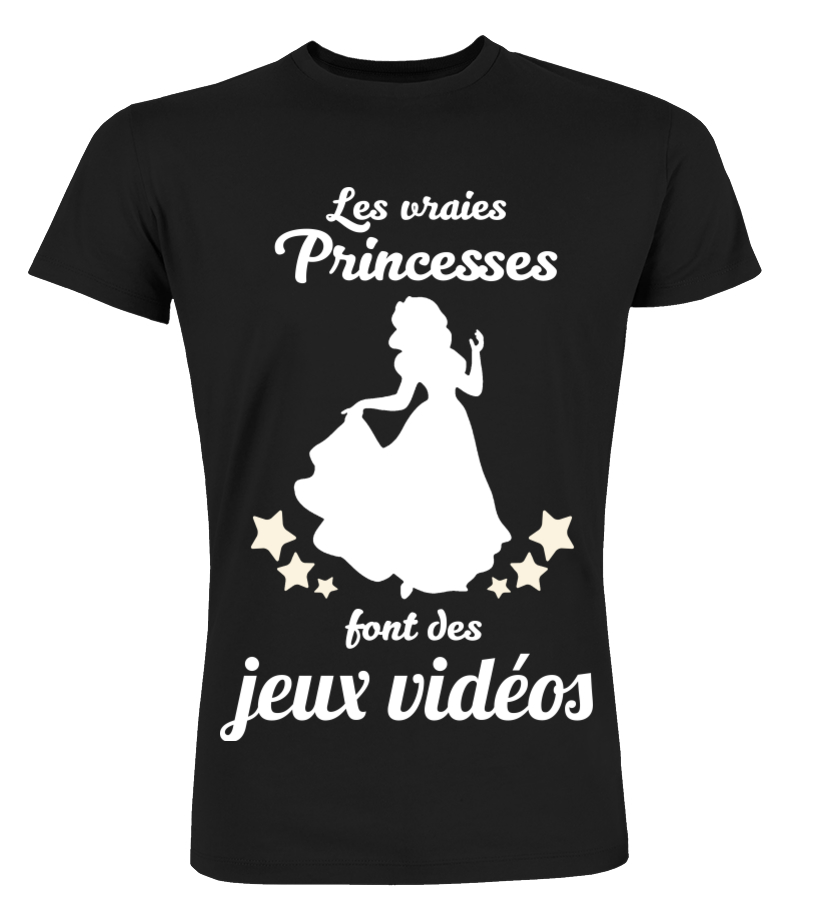 T Shirt Les Vraies Princesse Sont Jeux Videos Cadeau Noel Anniversaire Humour Drole Femme Cadeaux Teezily