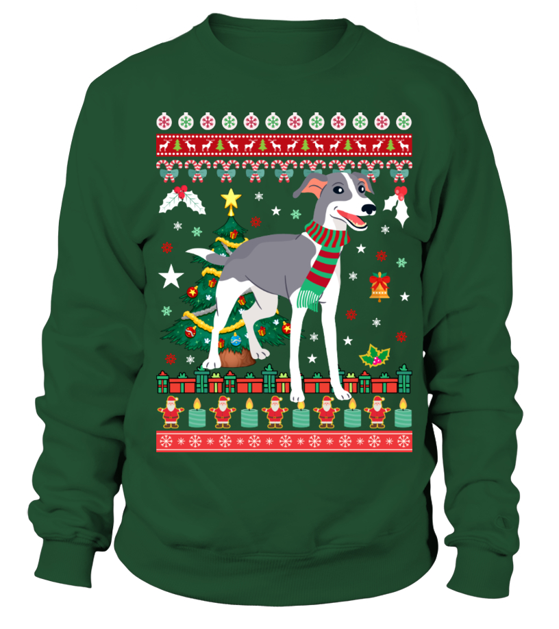 Greyhound on sale christmas sweater