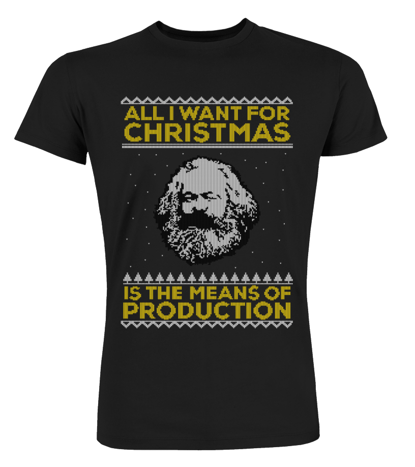 karl marx christmas sweater