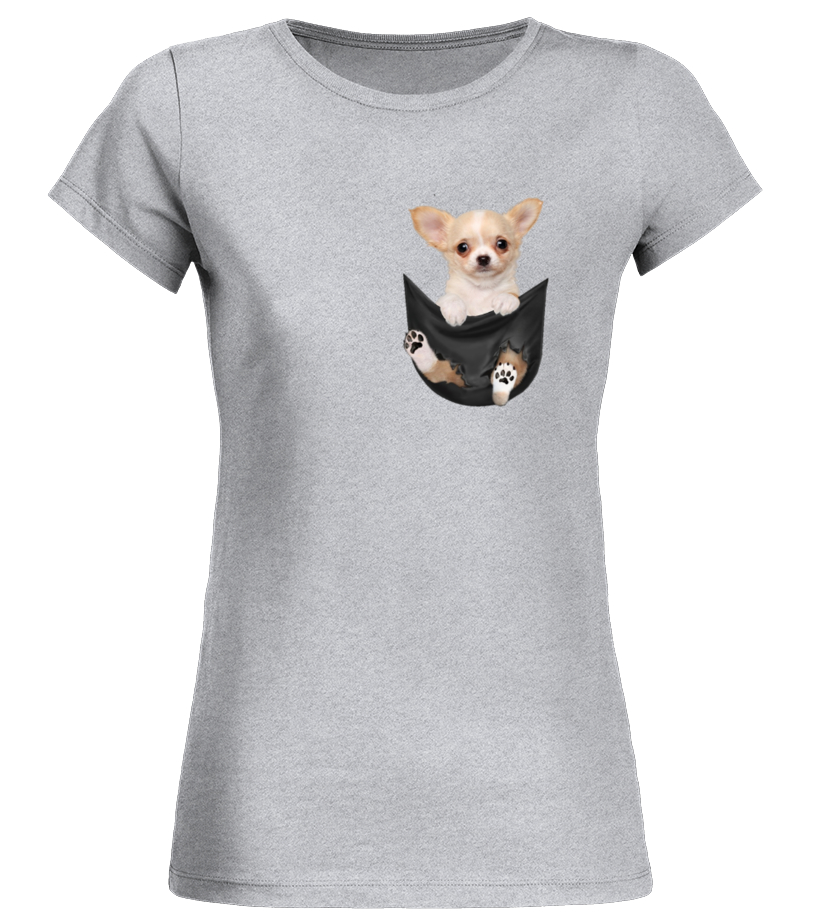 chihuahua in pocket t shirt