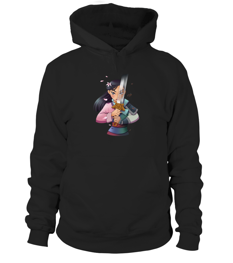 Disney Mulan Anime Half Girl Half Warrior Graphic T shirt Hoodie