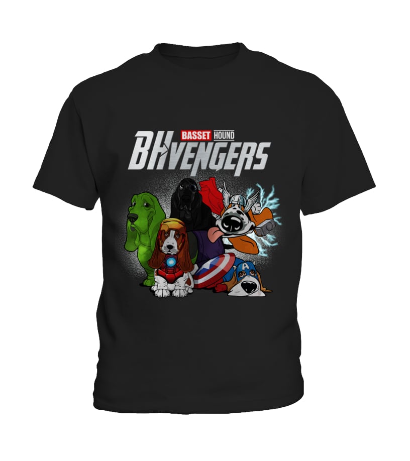 basset hound avengers t shirt