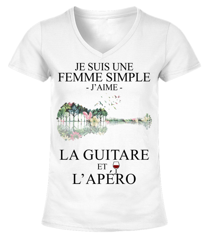 T shirt la guitare Teezily