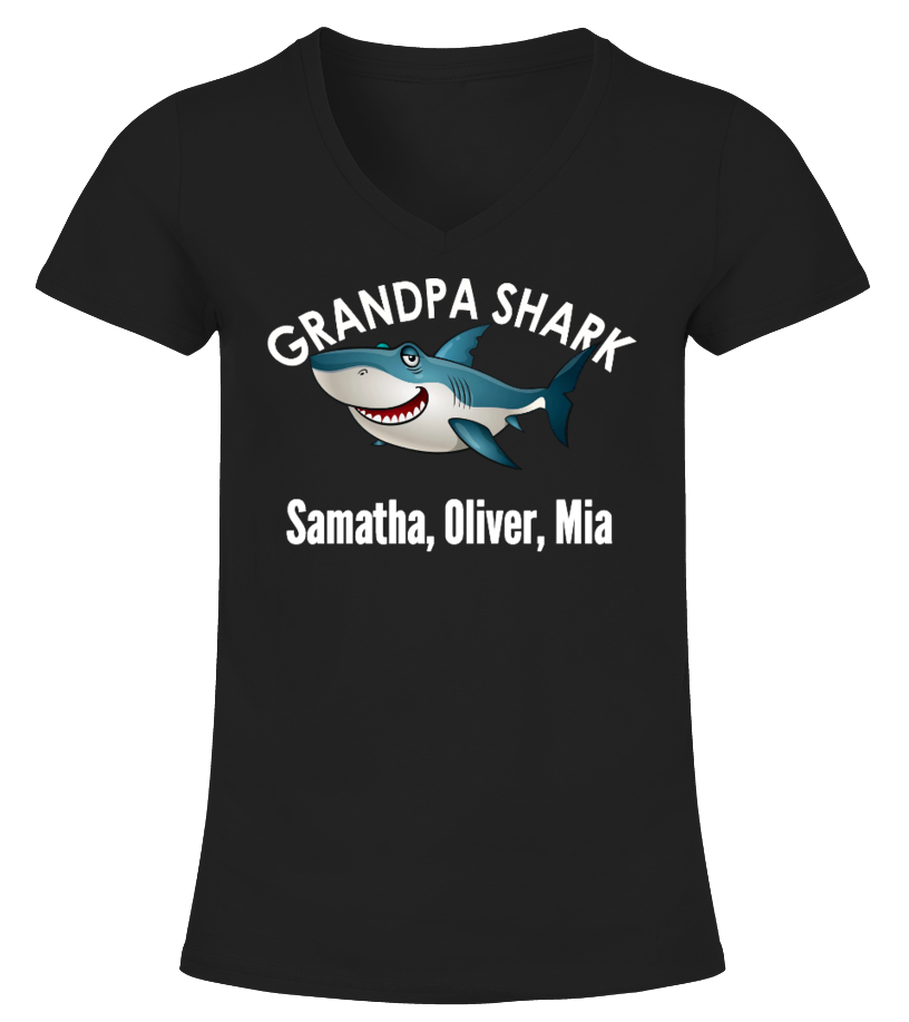 Grandpa 2024 shark shirt