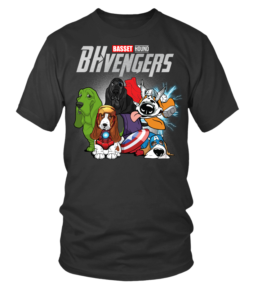 Basset hound on sale avengers t shirt