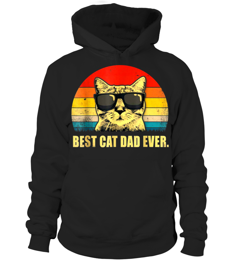Mens Vintage Best Cat Dad Ever T Shirt C Hoodie Teezily