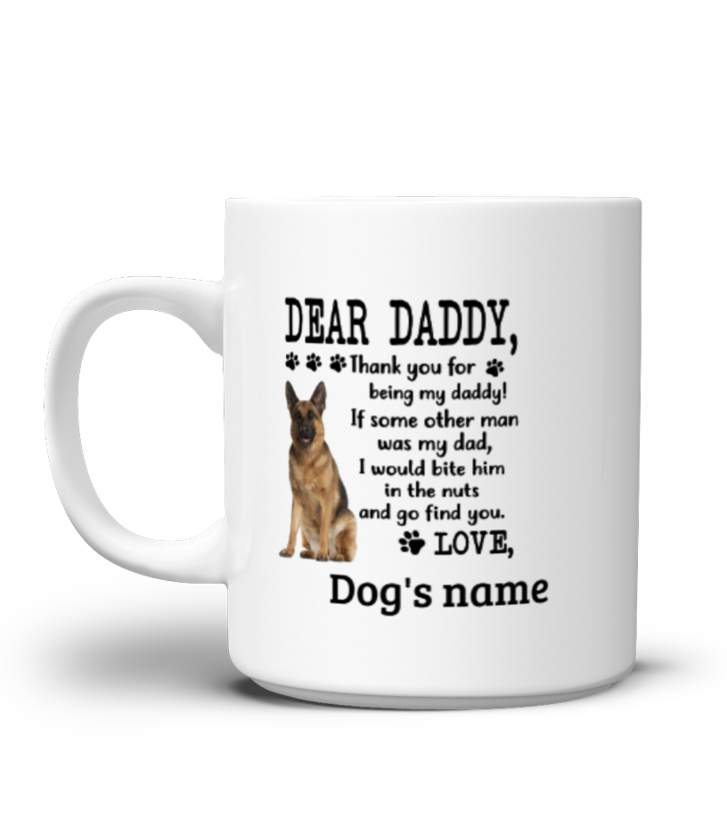 german shepherd dad mug