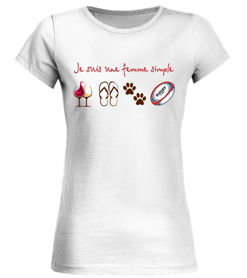 T shirt je suis une femme simple hot sale