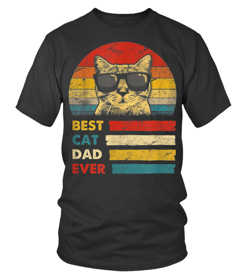 Best cat dad ever t shirt cheap