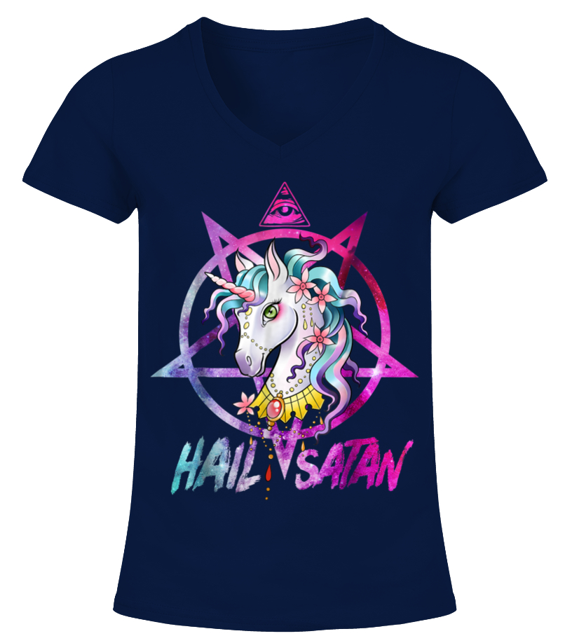 Unicorn Hail Satan Death Metal Rainbow Shirt Rave Men Women Unicorn Hail Satan Death Metal Rainbow Shirt Rave Men Women