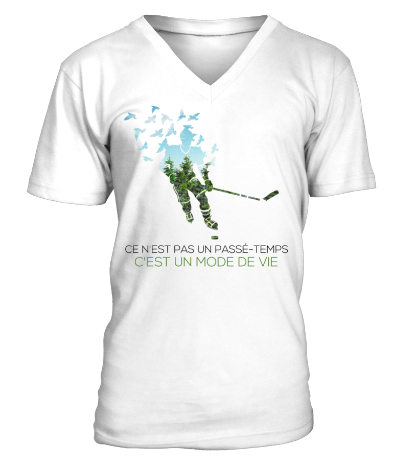 Tee shirt discount hockey sur glace