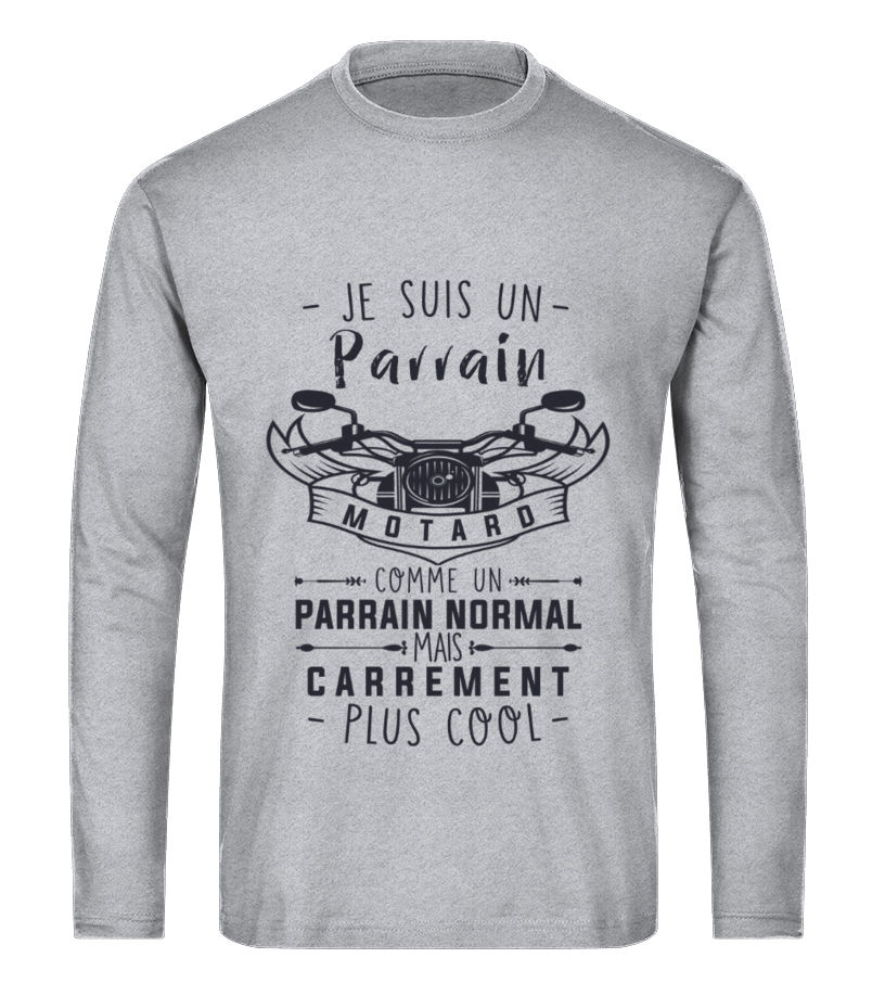 tee shirt homme je suis un parrain motard comme un parrain normal mais  carrément plus cool - Creersonstyle