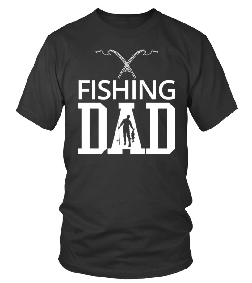 F Fishing Fathers Day Shirt Fishing Dad - T-shirt