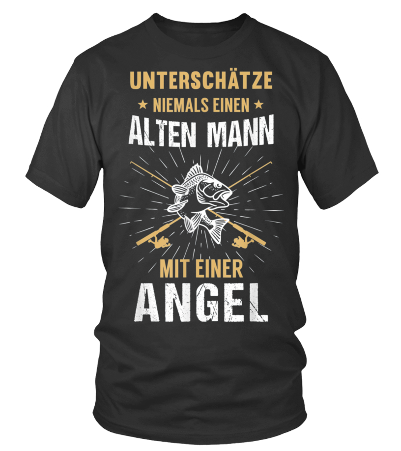 Herren Angler Fischer Angel Papa Geburts - T-Shirt