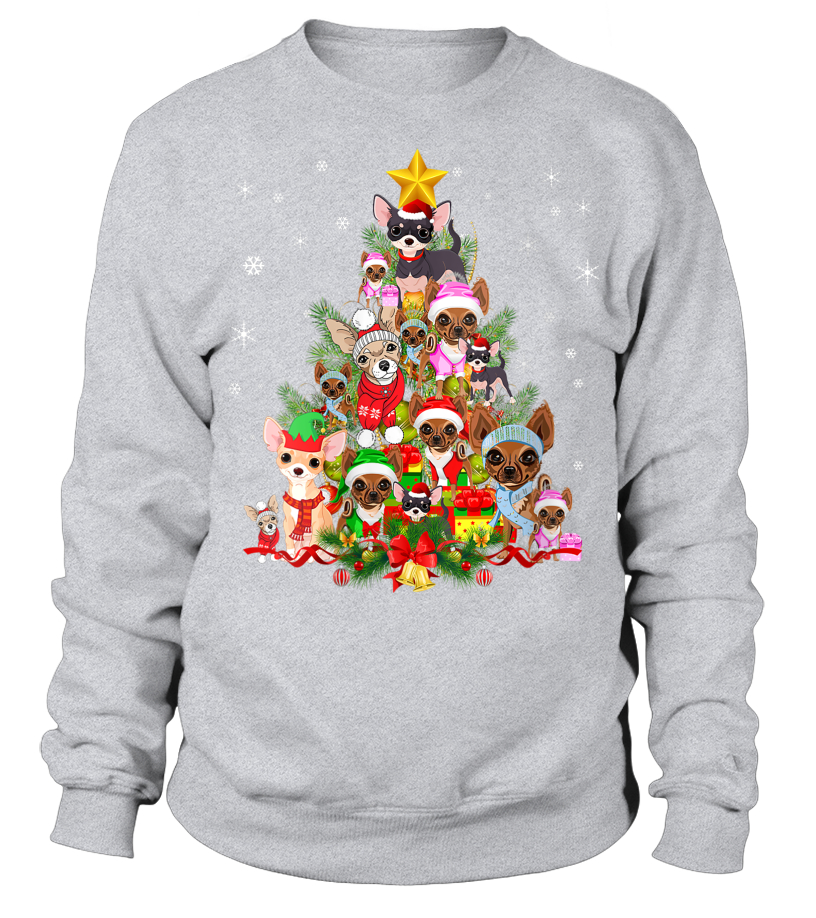 dog christmas tree sweater
