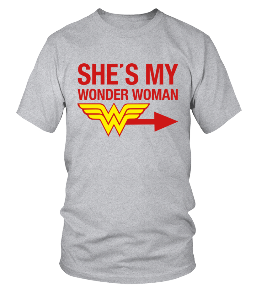She Is My Wonder Woman Couple Valentine T Shirt Teezily