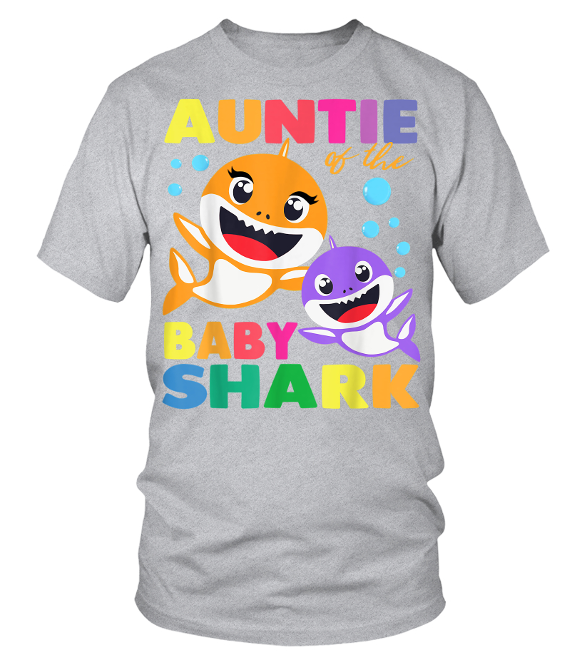 baby shark auntie t shirt