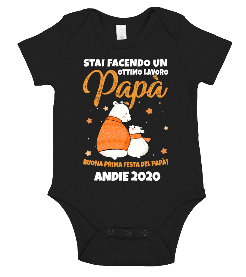 idee regalo festa del papà per un futuro papà body bambino con