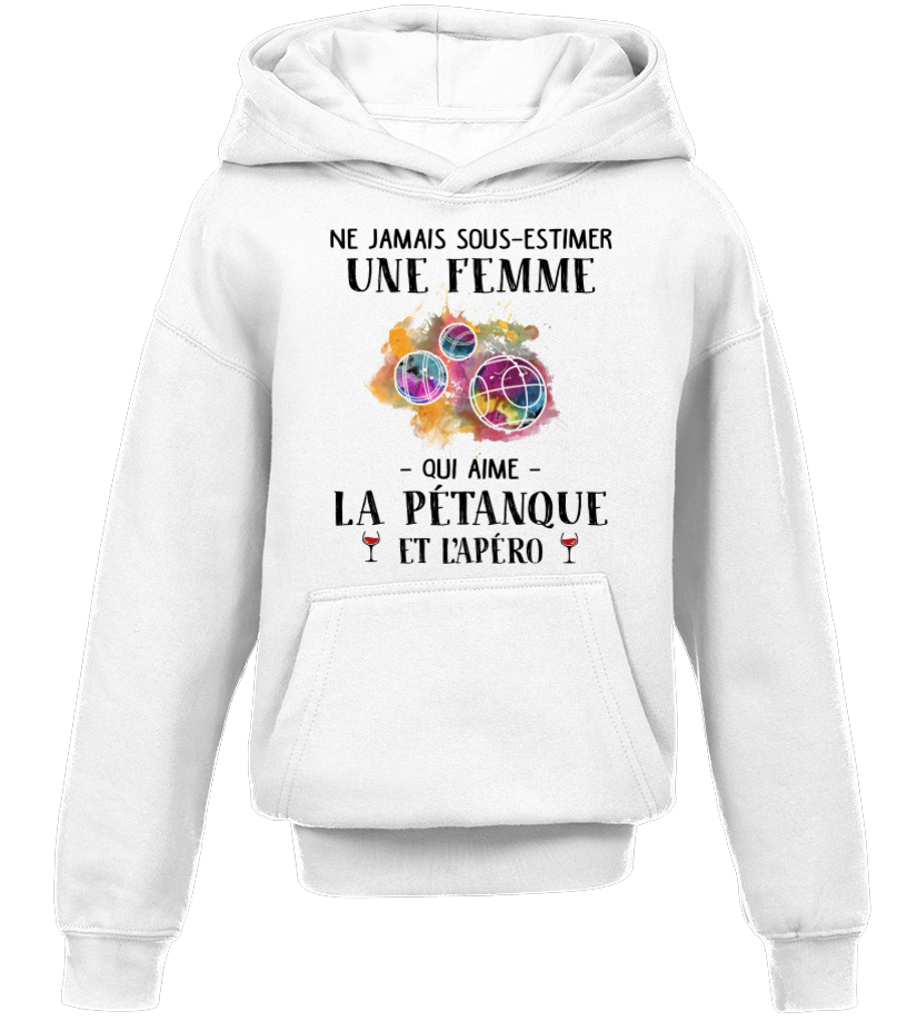 Sweat capuche Petanque Teezily