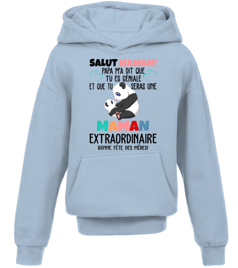 Salut Maman Papa M A Dit Que Tu Es Geniale Find Fashion Items For Men Women Children Discover All Our Creations High Quality Printing