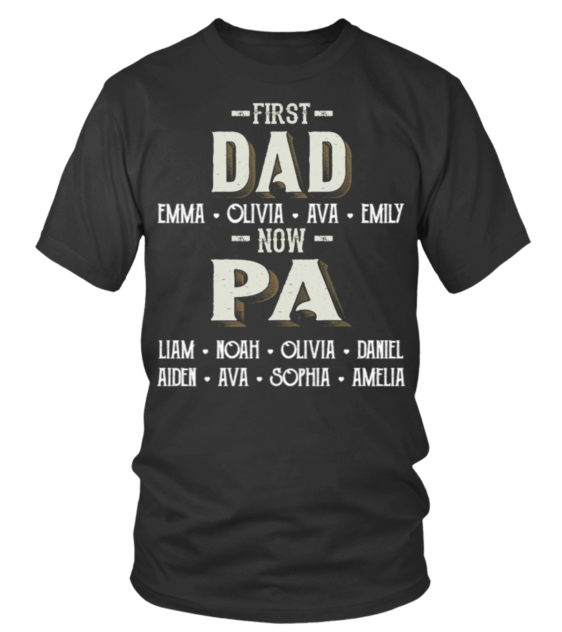 New Dad T-Shirts, Personalized Year or Name T-Shirt