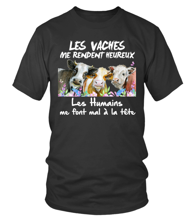 Tee shirt motif discount vache