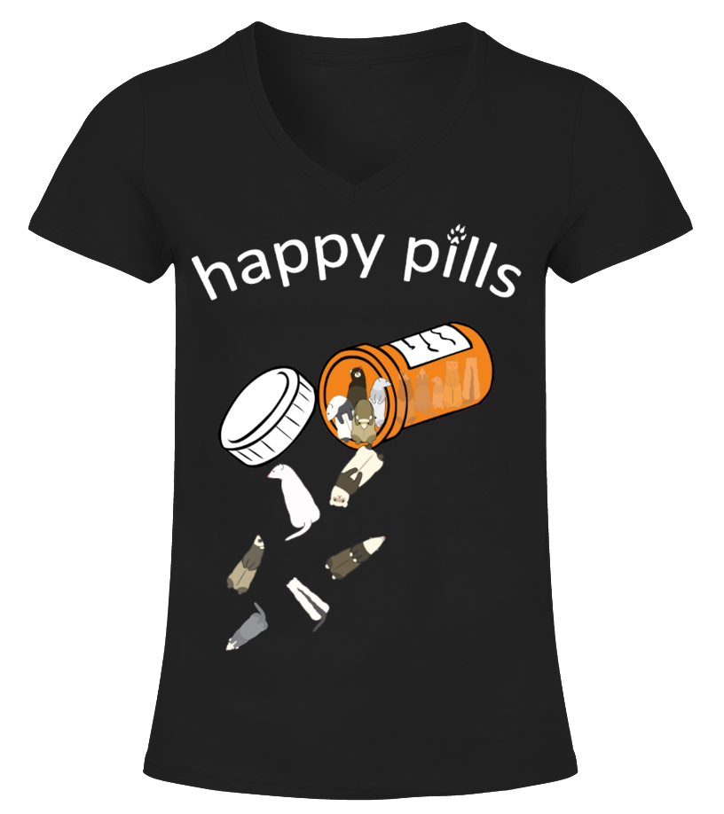 Pug Happy Pill T-Shirt Pug Happy Pill T-Shirt